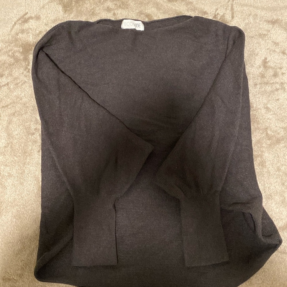 Ecovibe batwing sweater, gray, S/M